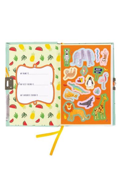 FLOSS & ROCK Kokulu Kilitli Günlük / Jungle Çok Renkli