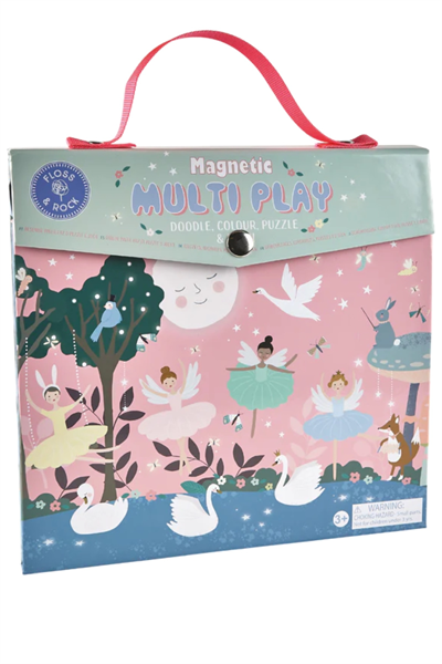 FLOSS & ROCK Mıknatıslı Çoklu Oyun Seti / Enchanted Çok Renkli