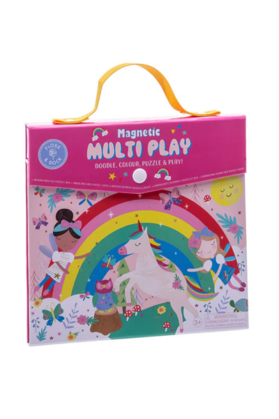 FLOSS & ROCK Mıknatıslı Çoklu Oyun Seti / Rainbow Fairy Çok Renkli