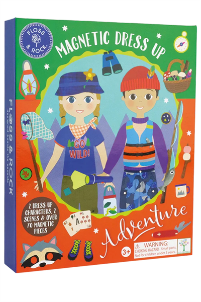 Floss & Rock Mıknatıslı Giydirme Setleri / Adventure Çok Renkli