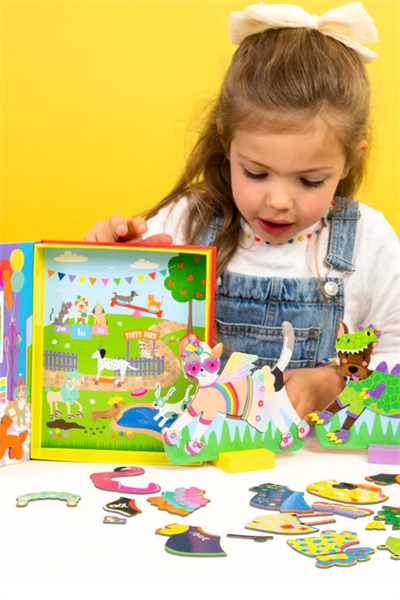 FLOSS & ROCK Mıknatıslı Giydirme Setleri / Pets Çok Renkli