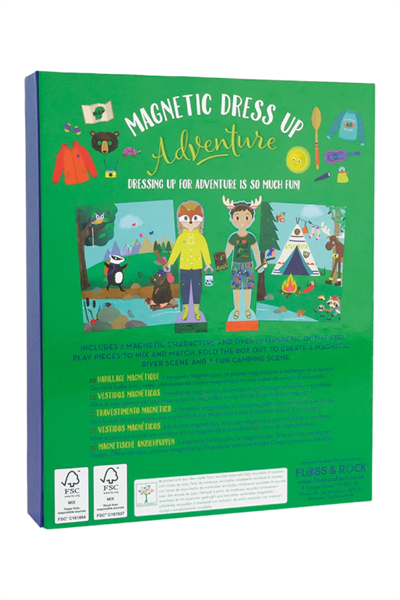 Floss & Rock Mıknatıslı Giydirme Setleri / Adventure Çok Renkli