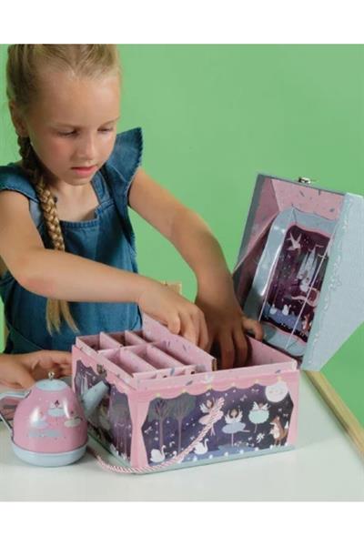 FLOSS & ROCK Müzikli Çay Seti / Enchanted Çok Renkli