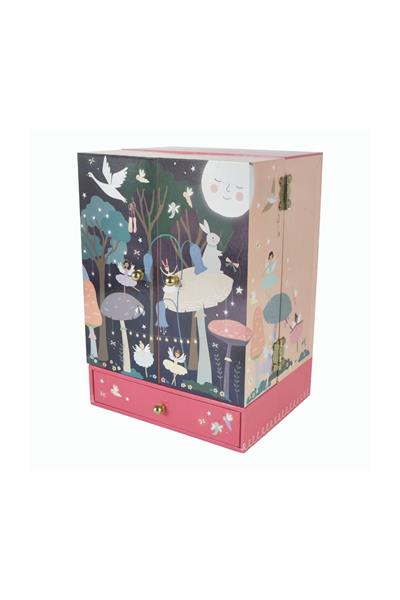 Floss & Rock Müzikli Gardrop Şeklinde Mücevher Kutusu / Enchanted Çok Renkli