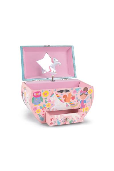 Floss & Rock Müzikli Oval Mücevher Kutusu / Rainbow Fairy Çok Renkli