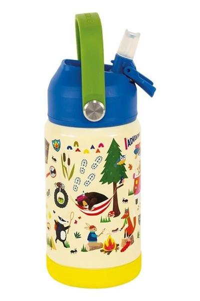 FLOSS & ROCK Paslanmaz Çelik Pipetli Suluk / Adventure Çok Renkli