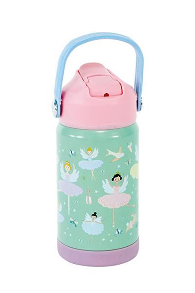 FLOSS & ROCK Paslanmaz Çelik Pipetli Suluk / Enchanted Çok Renkli