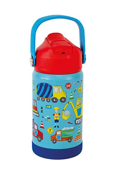 FLOSS & ROCK Paslanmaz Çelik Pipetli Suluk / Construction Çok Renkli