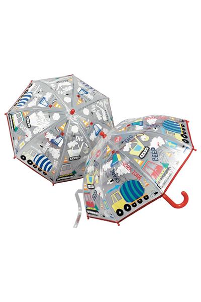 Floss & Rock Renk Değiştiren Şeffaf Şemsiye /Construction Çok Renkli