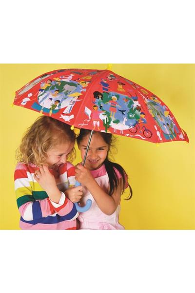 Floss & Rock Renk Değiştiren Şemsiye / One World Çok Renkli