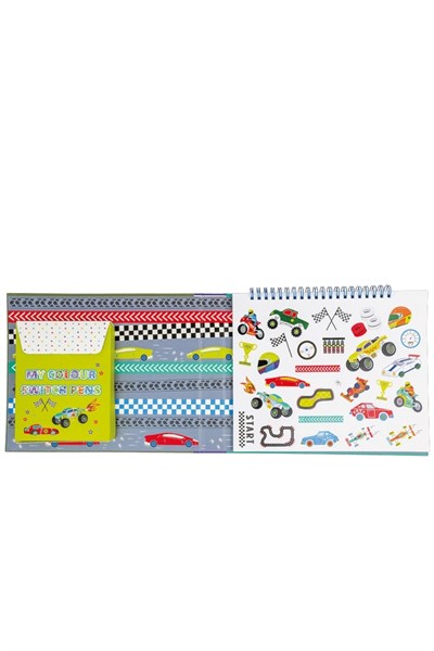 Floss & Rock Renk Değiştiren Sihirli Aktivite Kitabı / Cars Çok Renkli