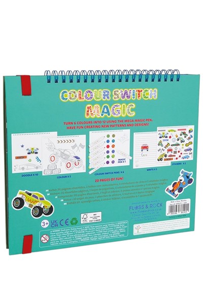 Floss & Rock Renk Değiştiren Sihirli Aktivite Kitabı / Cars Çok Renkli