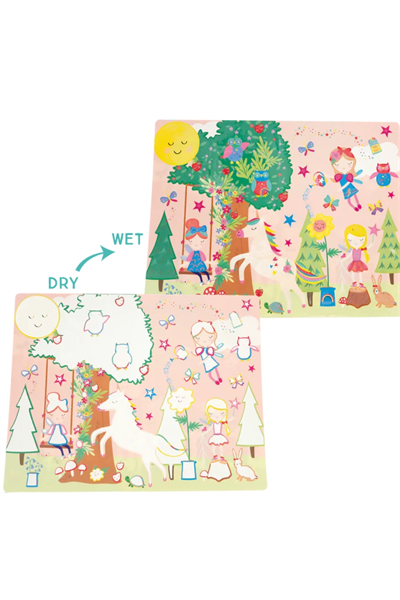 Floss & Rock Renk Değiştiren Sulu Boyalı Oyun Mat / Rainbow Fairy Çok Renkli