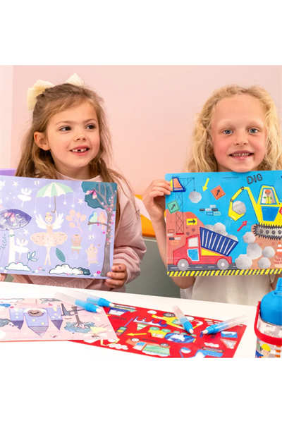 Floss & Rock Renk Değiştiren Sulu Boyalı Oyun Mat / Enchanted Çok Renkli