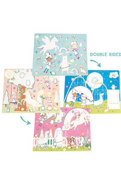 Floss & Rock Renk Değiştiren Sulu Boyalı Oyun Mat / Rainbow Fairy Çok Renkli