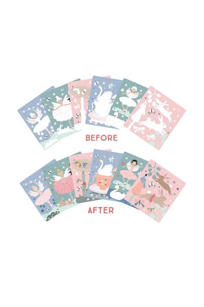 FLOSS & ROCK Renk Değiştiren Water Magic Boyama Kitabı /Enchanted Çok Renkli