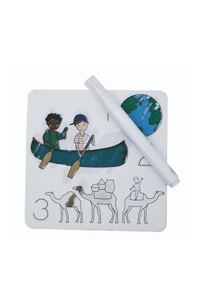 FLOSS & ROCK Renk Değiştiren Water Magic Kartlar/One World Çok Renkli