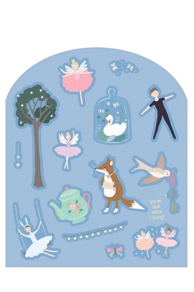 FLOSS & ROCK Tak Çıkart Sticker Oyun Sahnesi / Enchanted *YENİ* Çok Renkli