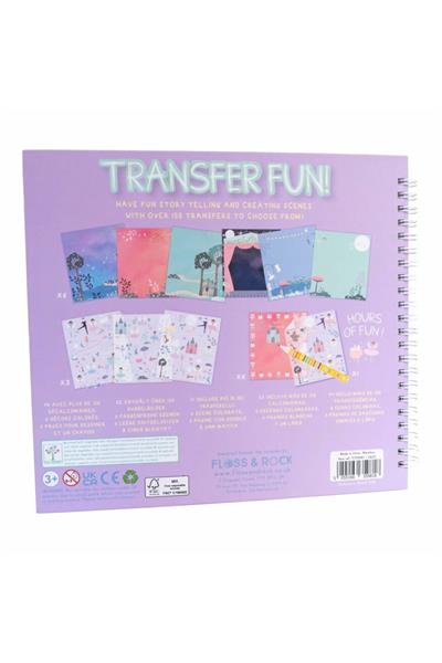 FLOSS & ROCK Transfer Fun Aktivite Kitabı / Enchanted *YENİ* Çok Renkli