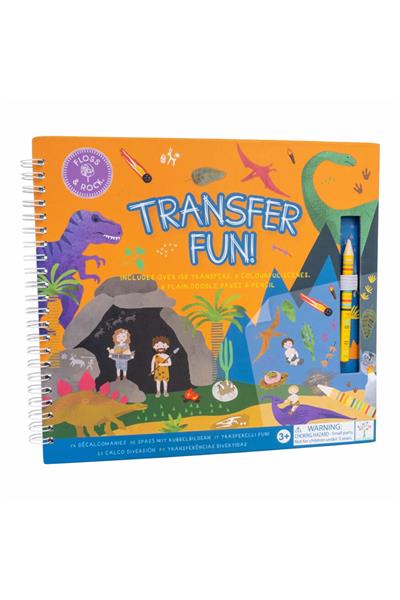 FLOSS & ROCK Transfer Fun Aktivite Kitabı /Dino *YENİ* Çok Renkli