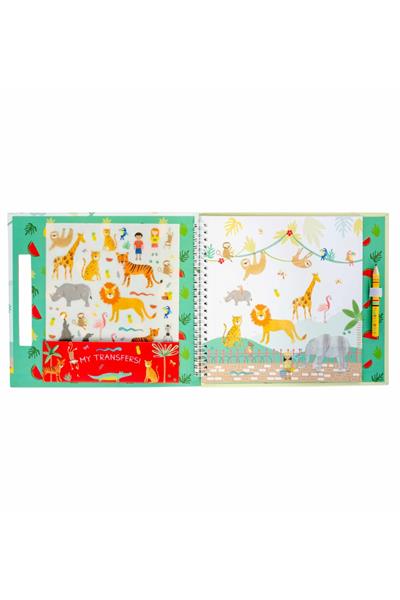 FLOSS & ROCK Transfer Fun Aktivite Kitabı / Jungle *YENİ* Çok Renkli