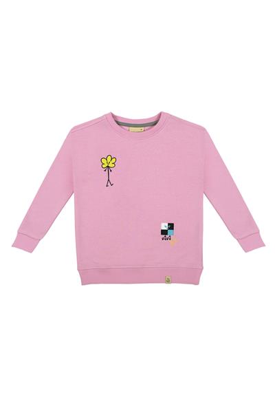 Beetlebeez / FLOWER MAN WITH SQUARE SWEATSHIRT Pembe