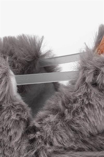 Hopfrög Patik Furry Furry Gray Fur