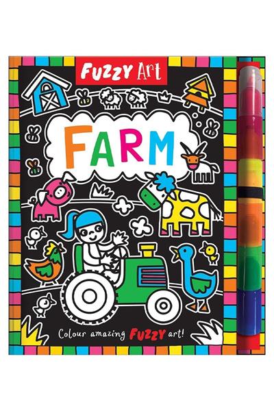 Fuzzy Art - Farm Çok Renkli