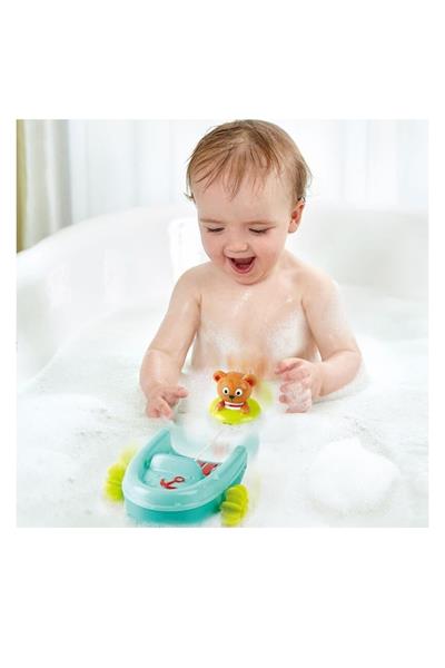 Hape Çek-Bırak Tekne ve Ayıcık - Banyo Oyuncağı Çok Renkli