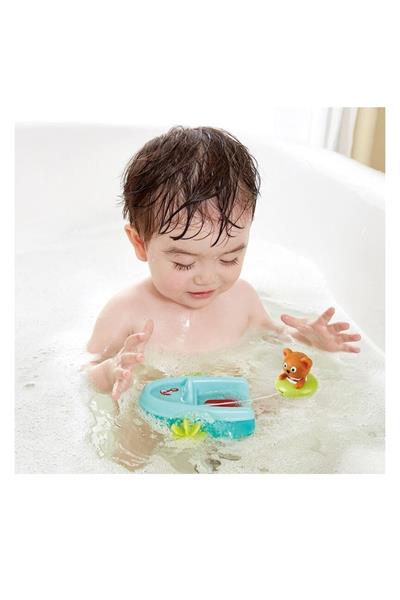 Hape Çek-Bırak Tekne ve Ayıcık - Banyo Oyuncağı Çok Renkli