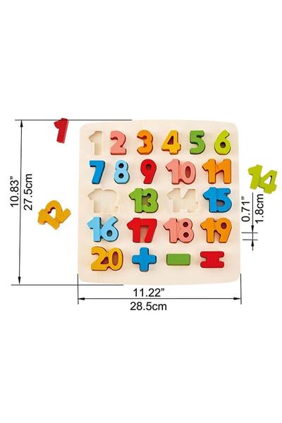 Hape Chunky Puzzle Matematik Yapbozu Çok Renkli