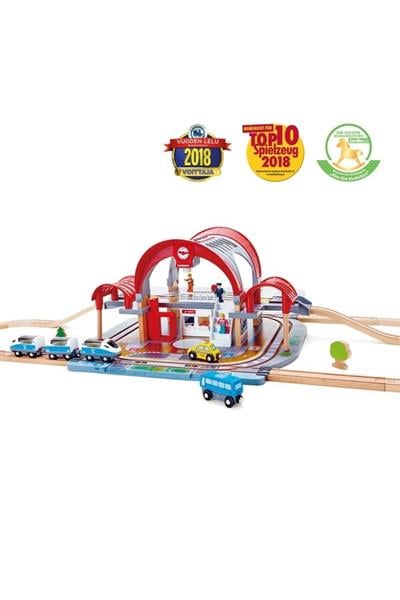 Hape Grand City Oyuncak Tren İstasyonu Çok Renkli
