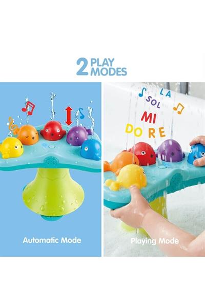 Hape Müzikli Balina Çeşmesi - Banyo Oyuncağı Çok Renkli