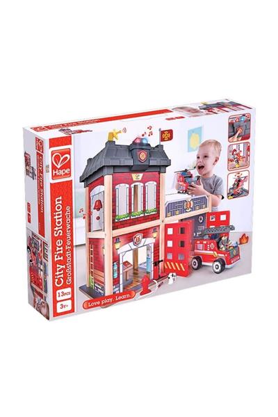 Hape Oyuncak Şehir İtfaiye İstasyonu Çok Renkli