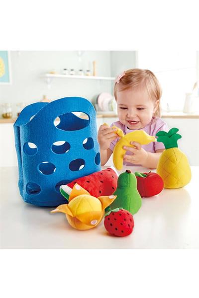 Hape Toddler Oyuncak Meyve ve Kovası Çok Renkli