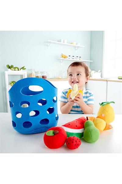 Hape Toddler Oyuncak Meyve ve Kovası Çok Renkli