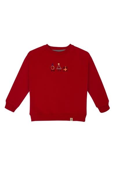HAPPY BEETLE YEAR SWEATSHIRT Kırmızı