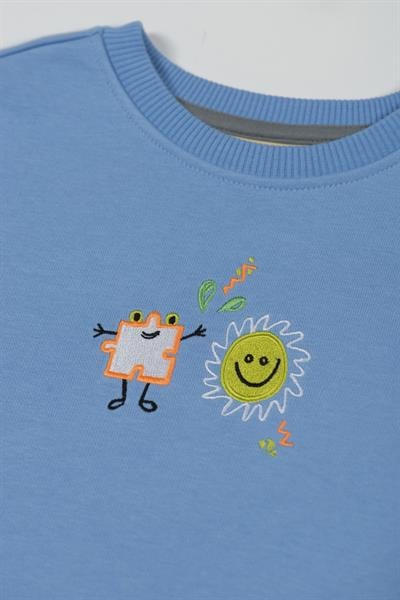 Beetle Beez / HAPPY PUZZLE SWEATSHIRT Mavi