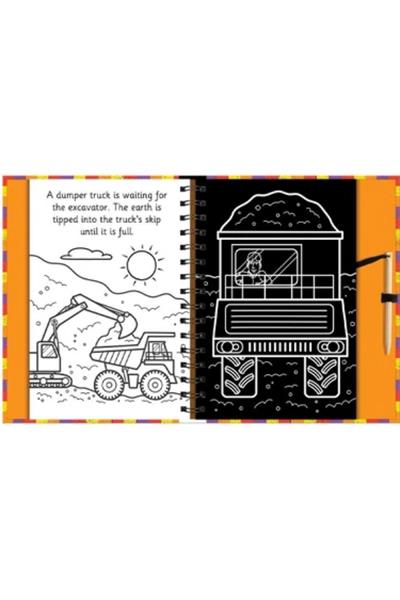 Imagine That /Scratch And Draw - Construction Site Çok Renkli