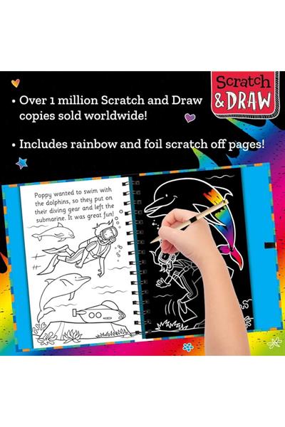 Imagine That /Scratch And Draw - Ocean Animals Çok Renkli