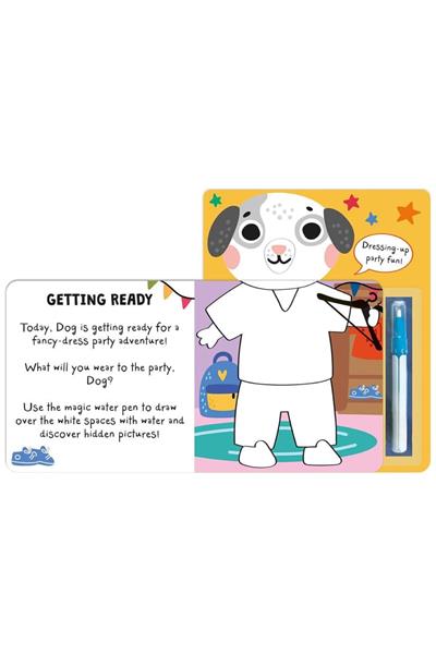 Imagine That / What Will You Wear - Dog-Magic Water Painting Book Çok Renkli