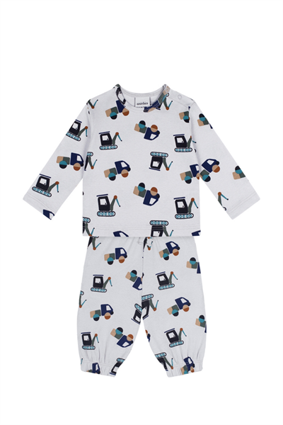 Antebies / İnşaat Ekibi Uzun Kollu Tshirt Pantolon Set Lacivert