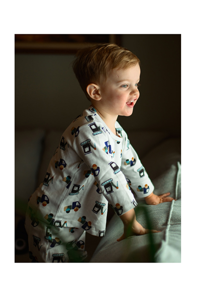 Antebies / İnşaat Ekibi Uzun Kollu Tshirt Pantolon Set Lacivert