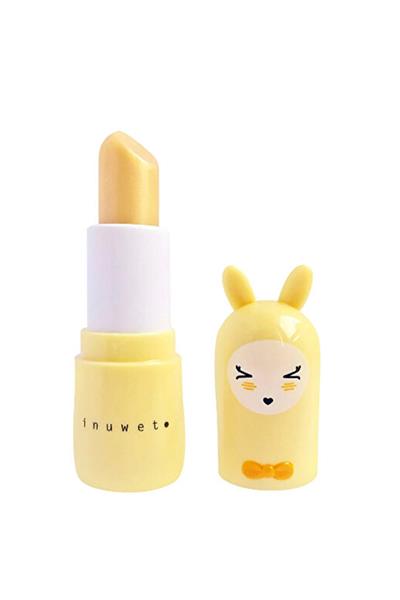 INUWET - BUNNY LIPBALM GLITTER GOLD - PINEAPPLE Çok Renkli