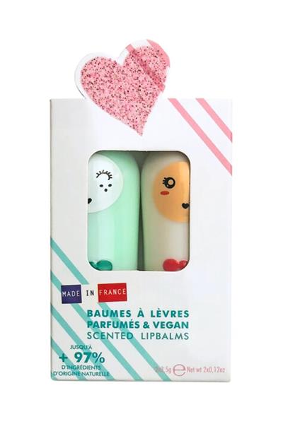 INUWET  PASTEL SWEET DUO LIPBALM 2Lİ Çok Renkli