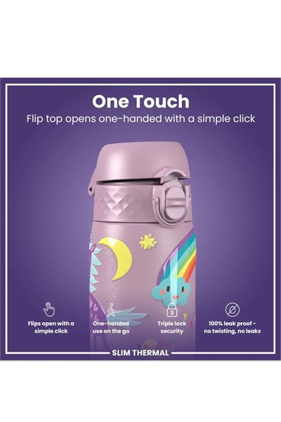 ION8 - İnce Su Termosu - Unicorn - 500 ml - Sızdırmaz Çok Renkli