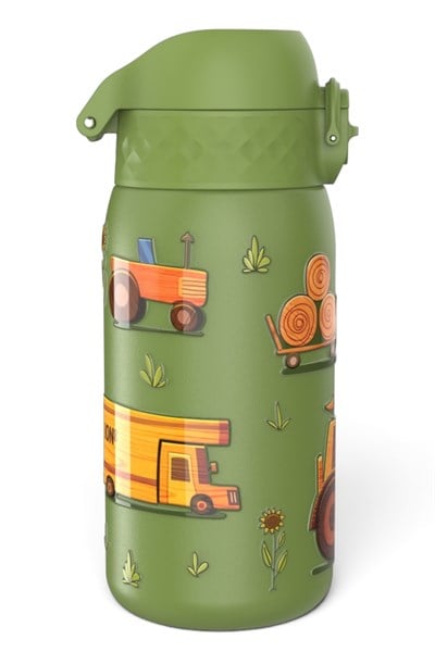 ION8 - Paslanmaz Çelik Çocuk Suluk - Çiftlik Makineleri - 400 ml - Sızdırmaz Çok Renkli