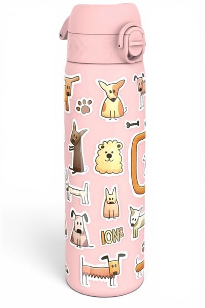 ION8 - Paslanmaz Çelik İnce Suluk - Köpekler - 600 ml - Sızdırmaz Çok Renkli