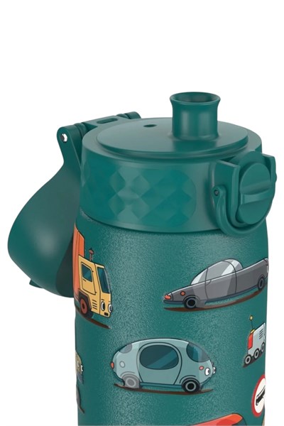 ION8 - Paslanmaz Çelik İnce Suluk - Otomobiller - 600 ml - Sızdırmaz Çok Renkli