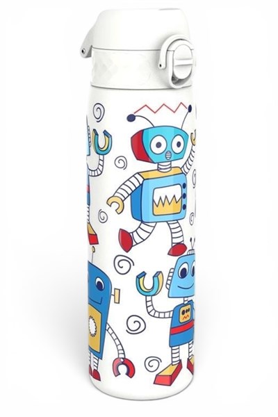 ION8 - Paslanmaz Çelik İnce Suluk - Robotlar - 600 ml - Sızdırmaz Çok Renkli